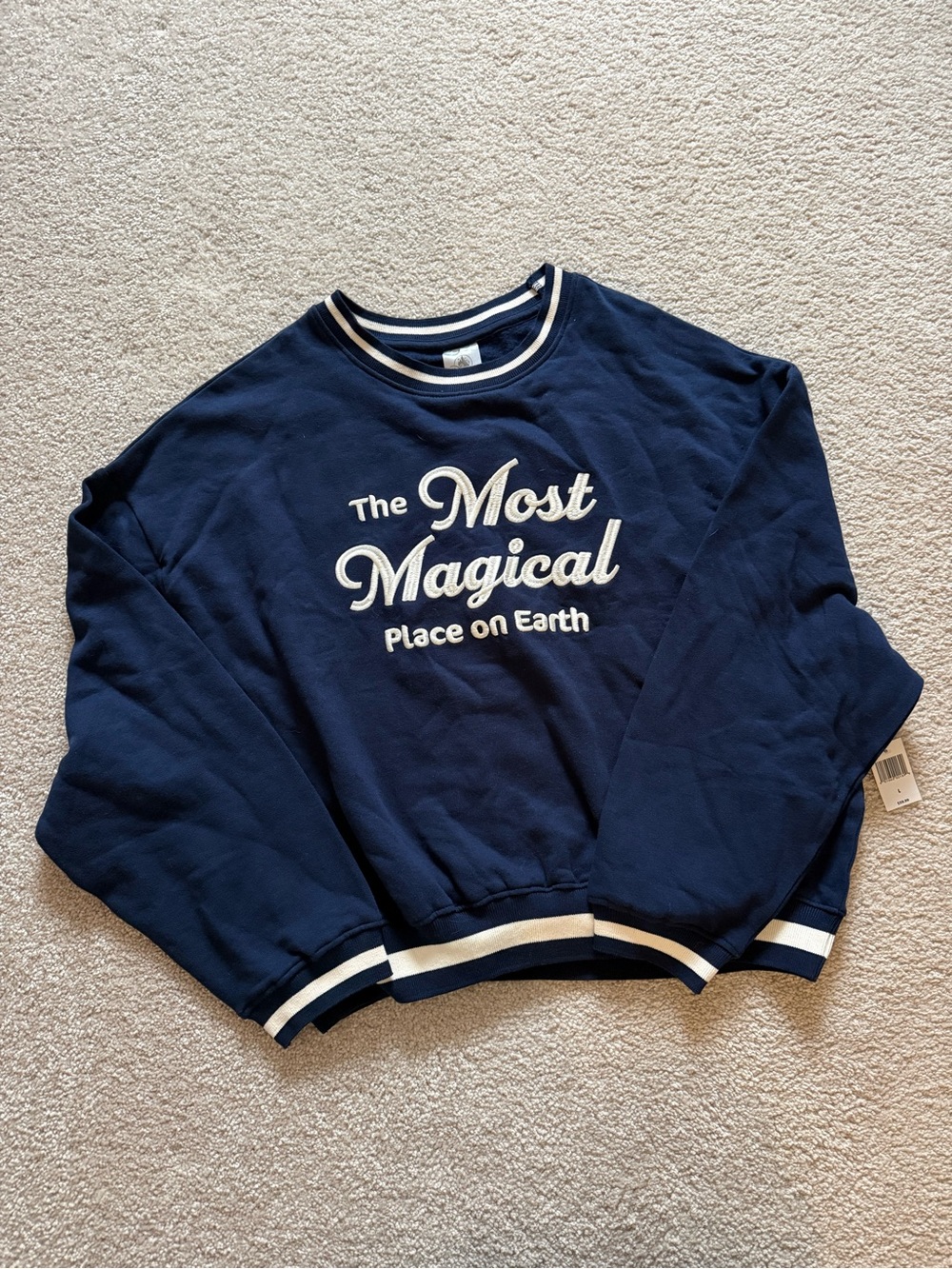 The Most Magical Place on Earth Walt Disney World Crewneck Sweater Size Large